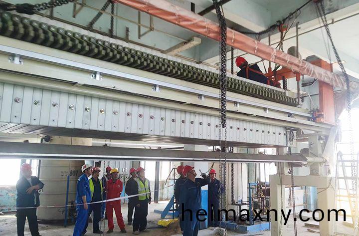 吉林(lin)石化公司闆(ban)框隔膜壓濾機(ji)成套設(she)備(bei)安裝完成